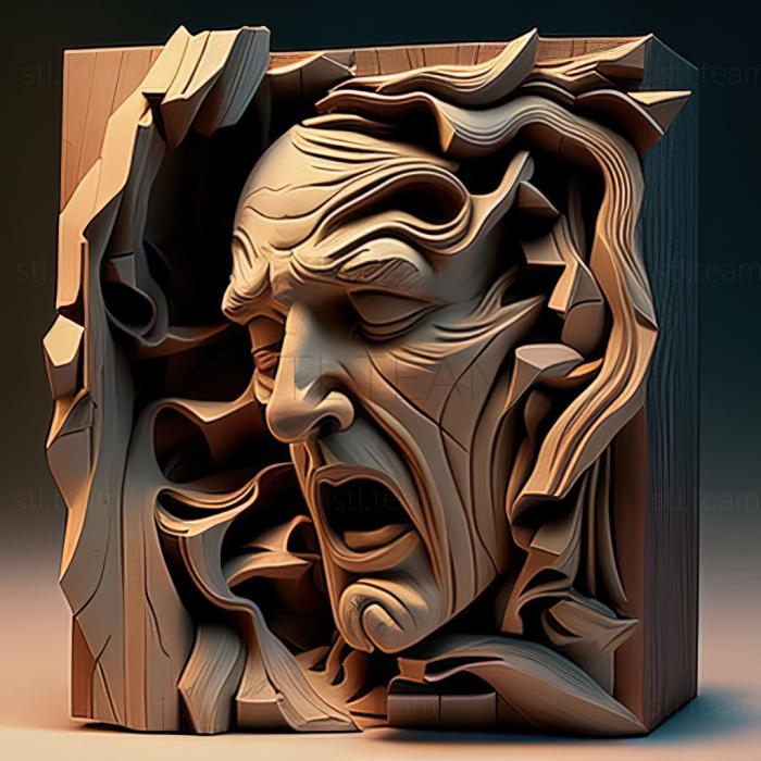 3D model Stanton McDonald Wright American artist (STL)